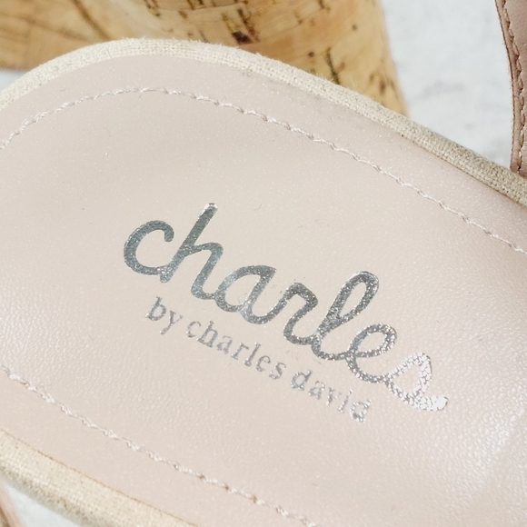 New Charles By Charles David Women's Lambert Cork Wedge Open Toe Sandals C972 - Picture 10 of 12